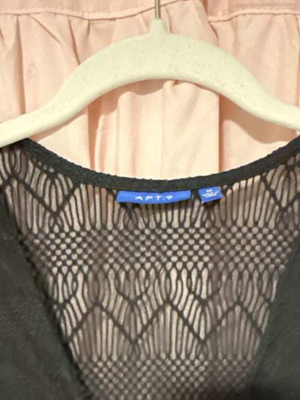 Apt. 9 Black Lace-Up Crochet Swim Cover-Up Tunic - Picture 2 of 3